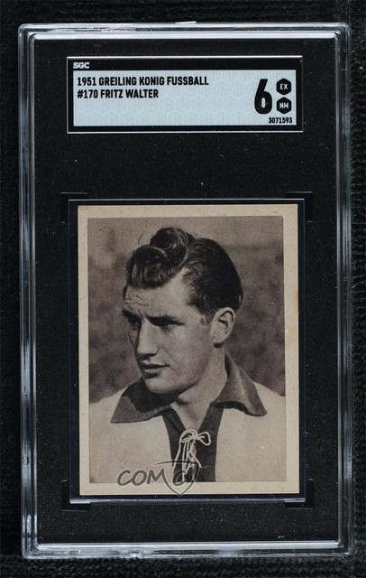 1951 Greiling König Fußball Fritz Walter #170 SGC 6 g6p