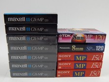 Lot of 12 Maxell Sony 8mm MP 120 Camcorder Video Tape 120min  New  Sealed