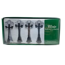 Dept 56  Boulevard Lampposts set of 4 Village Accessories  5262-7