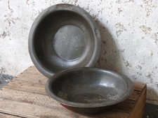 Large Vintage Rustic Metal Bowl