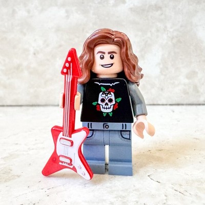 LEGO Stranger Things 4 Eddie Munson Sänger Rock Metallic Minifiguren MOC
