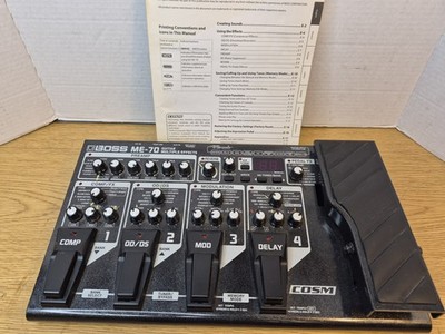 BOSS ME-70 Guitar Multiple Effects Pedal With Power Cord And Manual