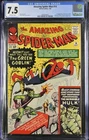 Amazing Spider-Man # 14 CGC 7.5 O/W - First Green Goblin & Hulk KEY!  Looks 8.0+