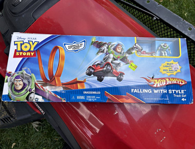 Hot Wheels Disney Pixar Toy Story Falling With Style Track Set Orange/Blue