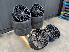 4x20" AUDI Q5 2011-2026 GLOSS BLACK RS6 S6 DESIGN 9J ALLOY WHEELS + TYRES
