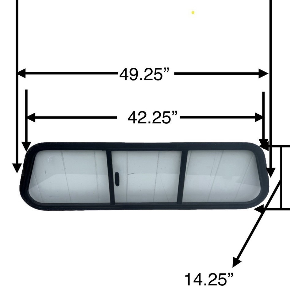 Front Sliding Window Truck Cap Topper Replacement with Seal Most Brands ...