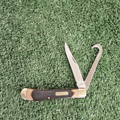 Old Timer SOTHP Pocket Knife  3.75'' Sawcut Brown sawcut Delrin handle. MINT