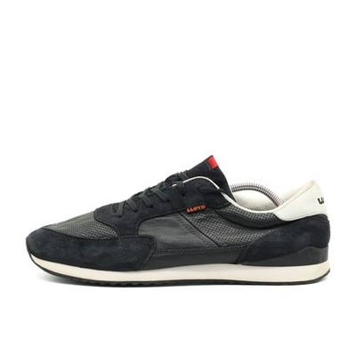 LLOYD Herren Sneaker EU 45,5 11-407-10 Schwarz Grau Leder Textil Atmungsaktiv