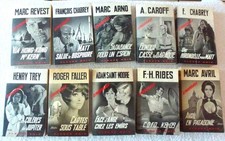 ESPIONNAGE, LOT DE 10 LIVRES, DIFFERENTS AUTEURS, EDITION FLEUVE NOIR