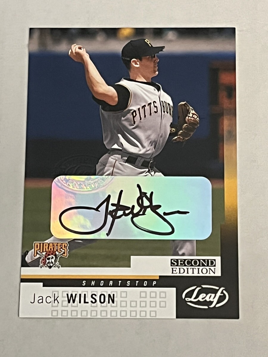 Jack Wilson 2003 Leaf Second Edition Autograph Auto SP Card