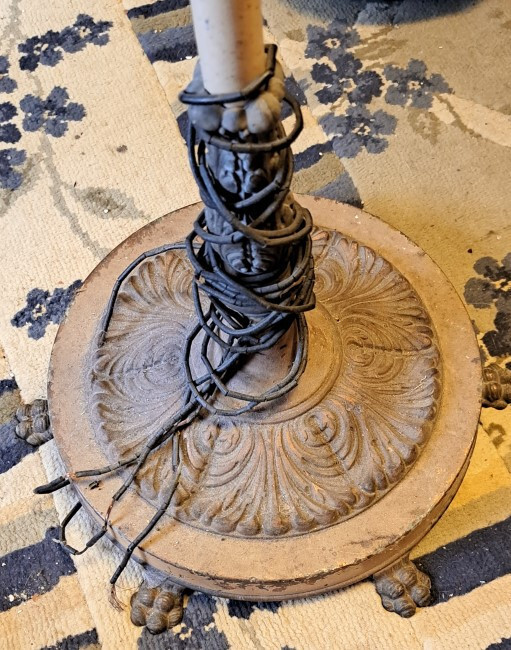 Vintage Aladdin Floor Oil Lamp Converted to electric model B eBay