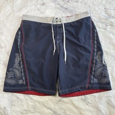 Speedo Swim Trunks Men  s Size XXL Blue Red Bottoms Swimming C9