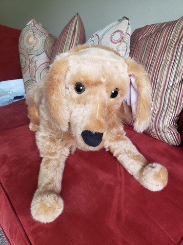 Melissa & Doug Dog Large Golden Retriever Life-Size Plush Dog Stuffed Animal 32" - Picture 7 of 11