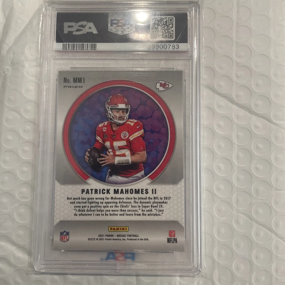 Mahomes psa 10 Men Of Mastery mosaic Patrick Mahomes - Image 2 of 2