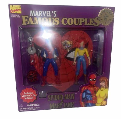 Marvel Famous Couples SPIDERMAN & MARY JANE Action Figure Set 1996
