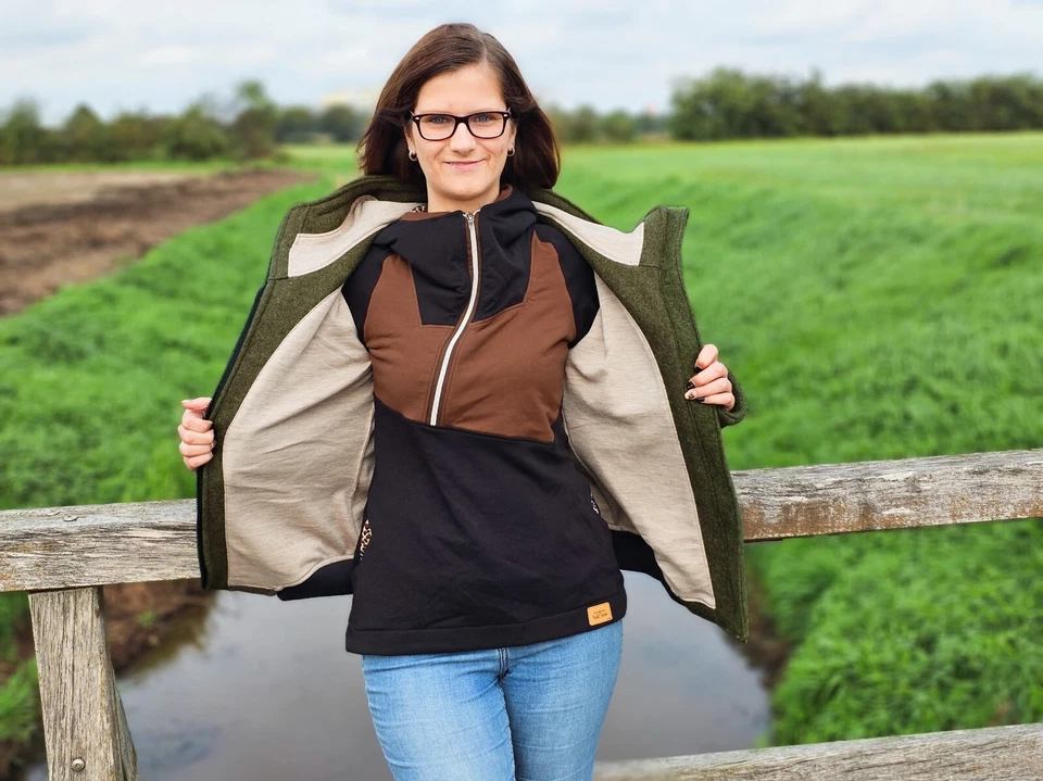 Sweat Stoff "Eike" von Swafing - 50cm-Schritte - Winter French Terry -Meterware - Bild 3 von 4