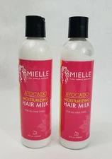 Mielle Moisturizing Avocado Hair Milk 8oz for all hair types (Lot of 2)