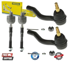 New MOOG Front Inner & Outer Steering Tie Rod Ends Kit 4PCS Set For Infiniti G37