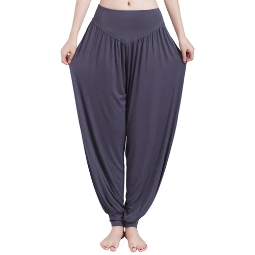 Women Harem Pants Indian Hippie Pant Ladies Casual Gym High Waist Bottoms - Picture 7 of 31