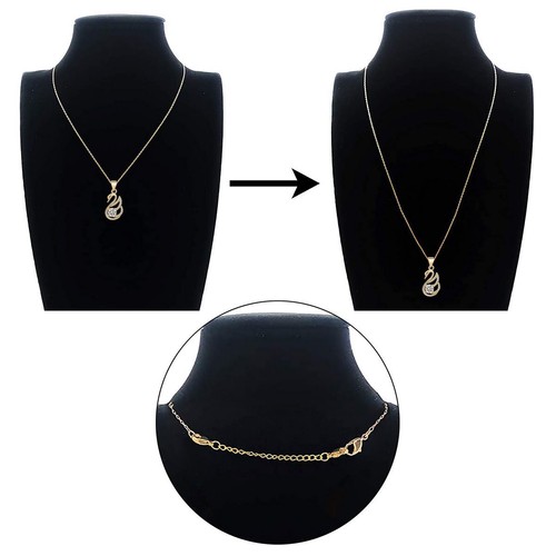 12pcs Stainless Steel Necklace Bracelet Extender Chain Extenders Silver/Gold - Picture 4 of 9