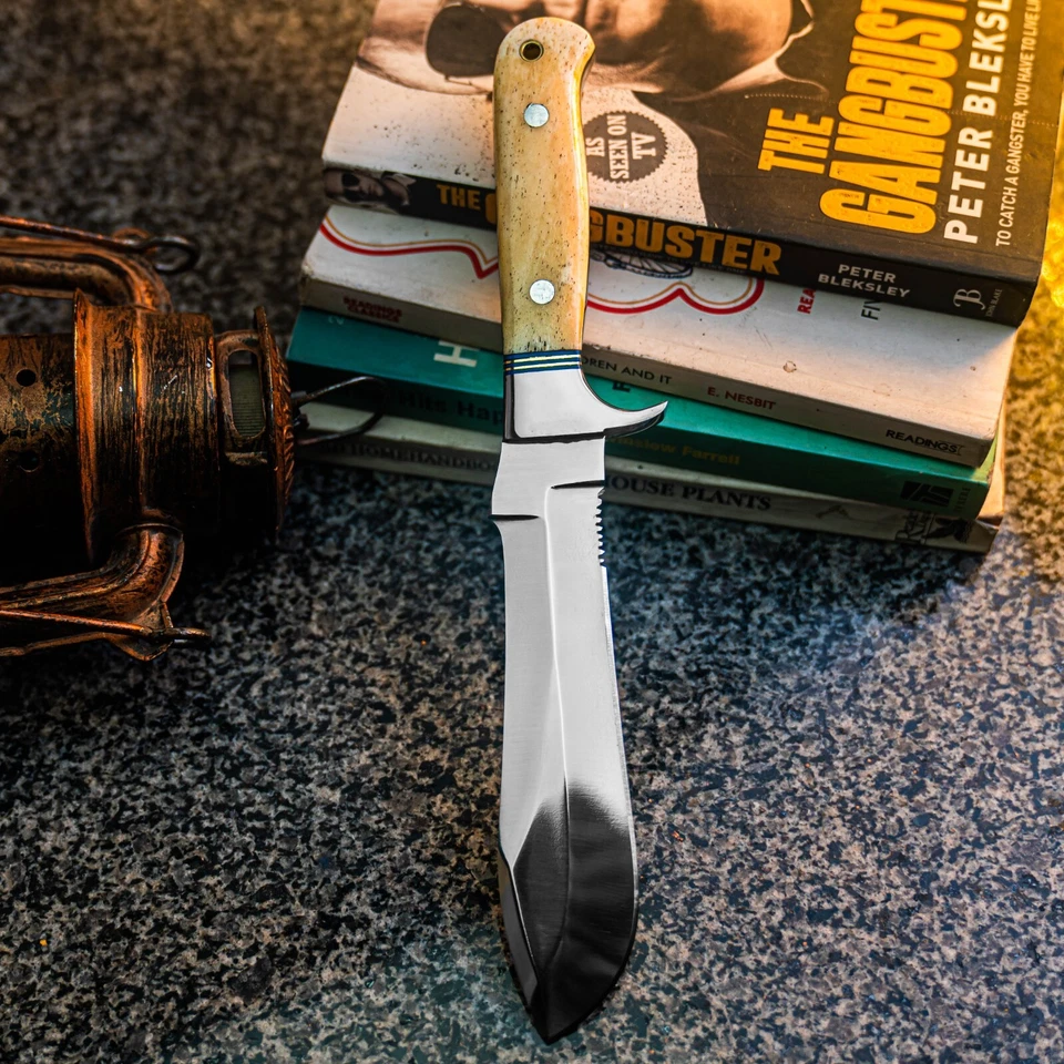 10.5" WILD BLADES CUSTOM HANDMADE HUNTING KNIFE COMBAT FIXED BLADE MILITARY - Image 4 of 4