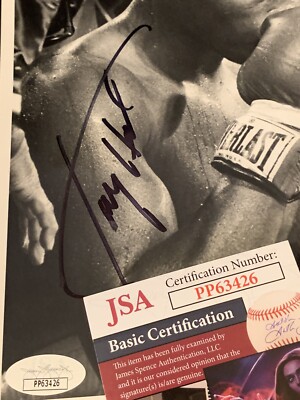Larry Holmes Signed Type 1 Boxing Photo JSA COA Vintage Boxing
