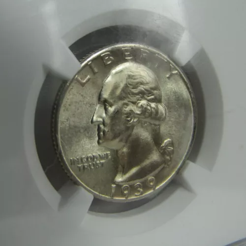 1939 Washington Quarter NGC MS 65