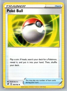 Poke Ball 164/192 Rebel Clash Uncommon Trainer