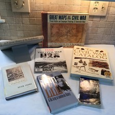 Great Maps of the Civil War, The Civil War Catalog, Lee lot of 7 Civil War books