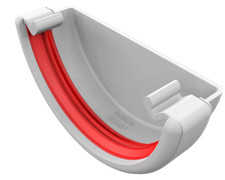 Freeflow GutterStop End ,White, Black, Anthracite Grey, Brown