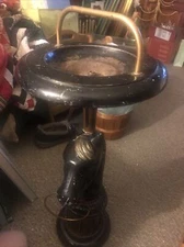 Vintage Metal Horse Ashtray Smoking Stand  50’s