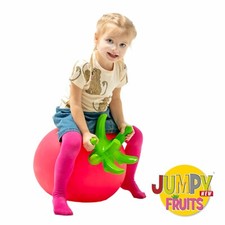 Jumpy Fruits Raspberry hopping toy hopper by Gerardo's Toys pump included