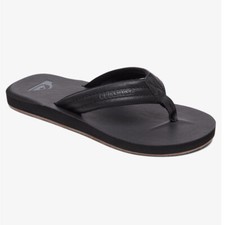 Quiksilver Carver Nubukowe sandały/palce na palce - solidne czarne