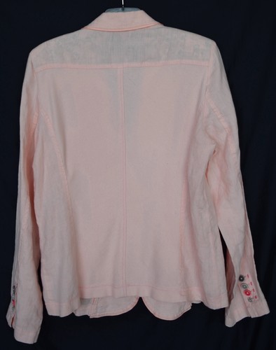 Leinenjacke Blazer von twenty six peers Gr. 40 Rosa Langarm Leinen+Jersey - Bild 9 von 10