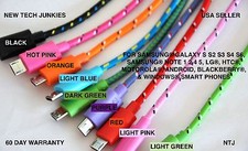 NTJ 6ft Braided Micro USB power cord Charger Cable for samsung s6 s6 s7 HTC LG