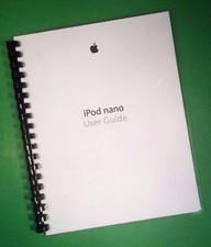 Owners Manual for Apple iPod nano 7th Gen. software, 69 Pages W/Clear Covers 