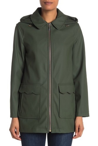 Kate Spade Matte Coated Rain Coat in 