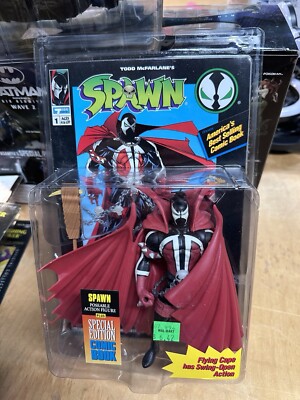 1994 McFarlane Series 1 Original Spawn Action Figure special edition comic (A18)