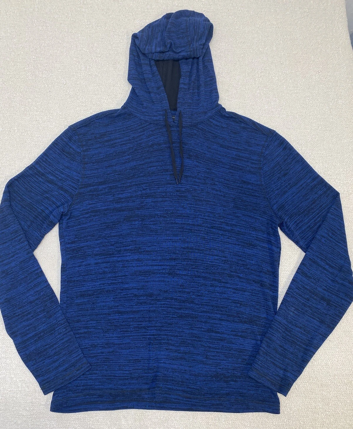 John Varvatos U.S.A. Hoodie Pullover Men’s Large Heather Blue