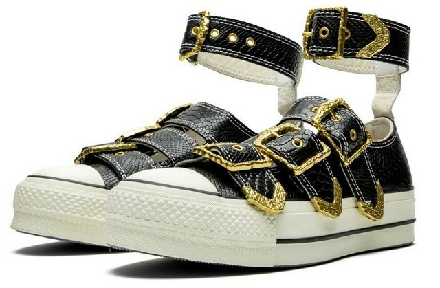 converse mary jane floral shoes