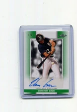 2019 Leaf Perfect Game Showcase Blank Back Green Christian Eiroa Auto 1/1