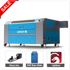 OMTech 80W 20x28 Inch CO2 Laser Cutter Engraver w/ Premium Accessories Combo