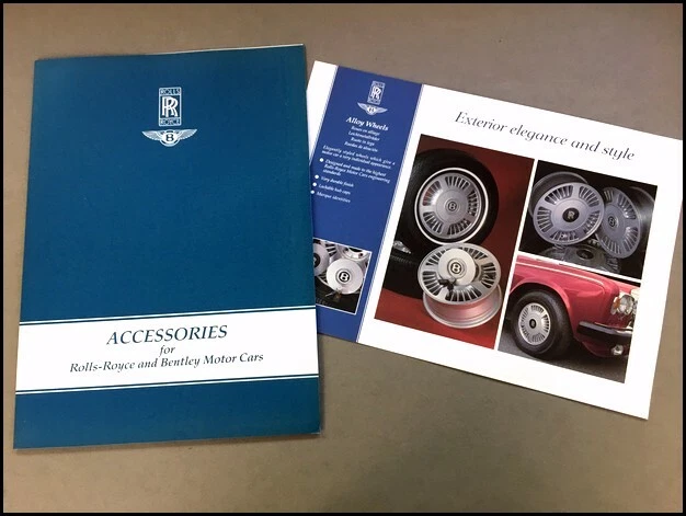 1991 1992 1993 Bentley Rolls Royce Factory Accessories Brochure Catalog Turbo R - Imagem 2 de 4