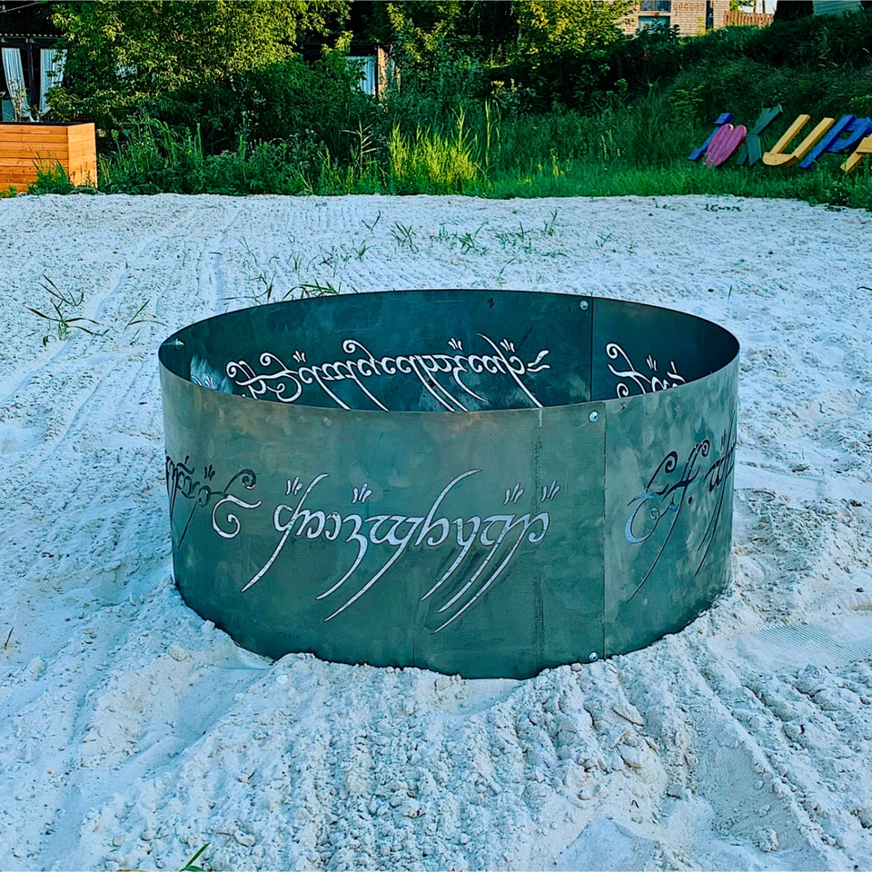 Anillo de fuego místico, anillo de fuego élfico de alta resistencia personalizado, pozo de fuego de patio trasero Foto 4 de 4