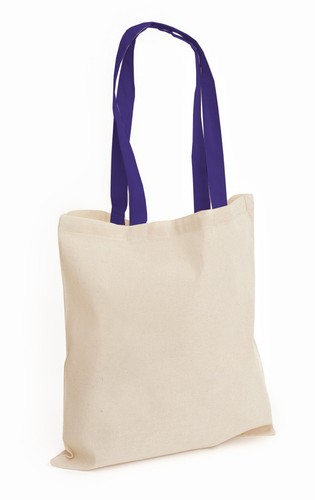 NEW COTTON SHOULDER TOTE CONTRAST SHOPPING BAGS CANVAS SHOULDER STRAP 38x42 - Picture 13 of 16