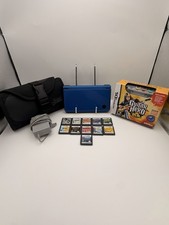 Nintendo DSi XL Blue Bundle w/ Stylus Games And Charger - Tested & Working