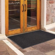 60 in. x 36 in. Charcoal Recycled Rubber/Thermoplastic Rib Door Mat - Heavy-Duty