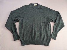 Ermenegildo Zegna Soft Cotton Knit Sweater Mens Size 50 Dark Green