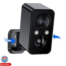 Security Cameras Wireless Outdoor Battery: 180 Horizontal Camera for Home Se...