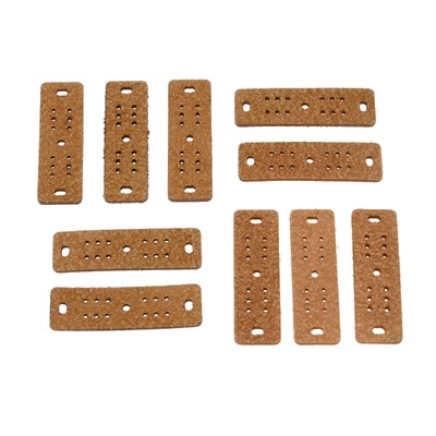 10-Pack Slingshot Pouches, Microfiber Leather Light Soft Replacement Band Set...